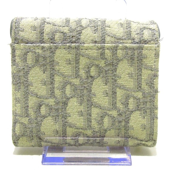 Dior Wallet Gray Saddle  Christian Compact - Picture 1 of 9